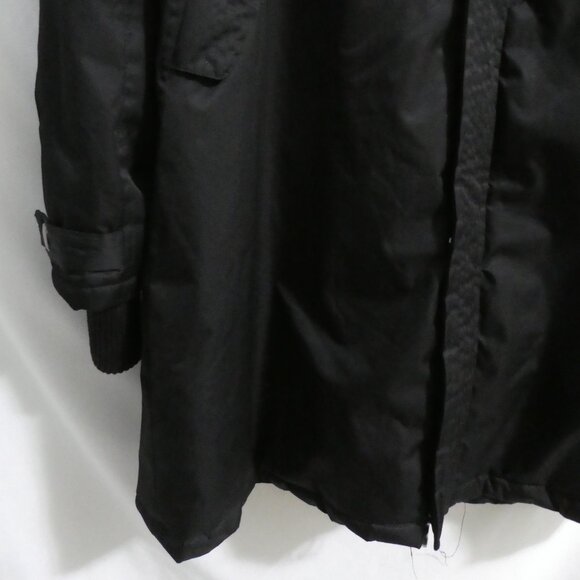OPPENHEIMER Premium Outerwear | large | Hooded Black Coat | Ribbed Cuffs - Picture 9 of 16